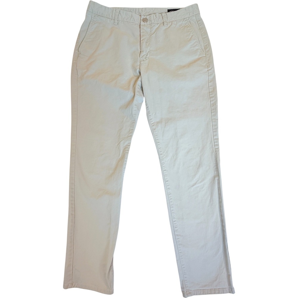 Bonobos Chino Pants Mens 34 Beige Slim Fit Stretch Twill 18771-KH099